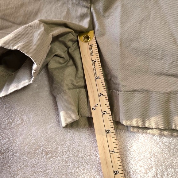 Cuffed Chino Shorts Cotton Stretch Casual Size 8 Outback Red Womens Khaki - Picture 7 of 10